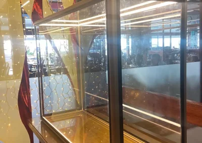 Vitrinas de aluminio para maquetas de exposición